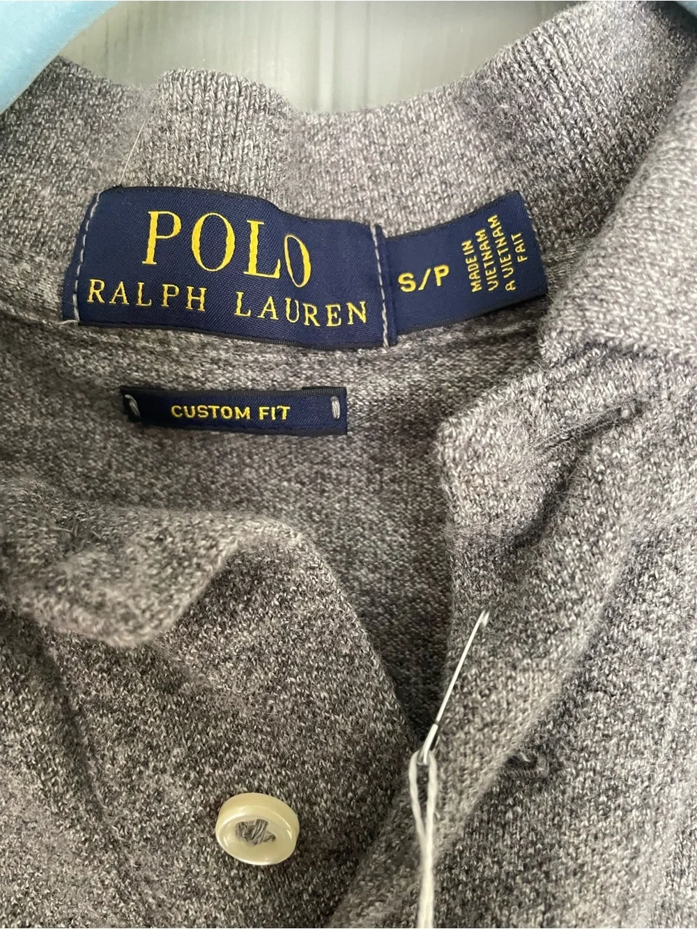 Ralph Lauren Heather Gray Polo with Red Pony Logo